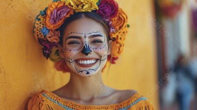Maquiagem Catrina Mexicana