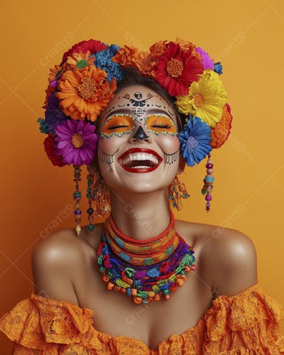 Maquiagem Catrina Mexicana
