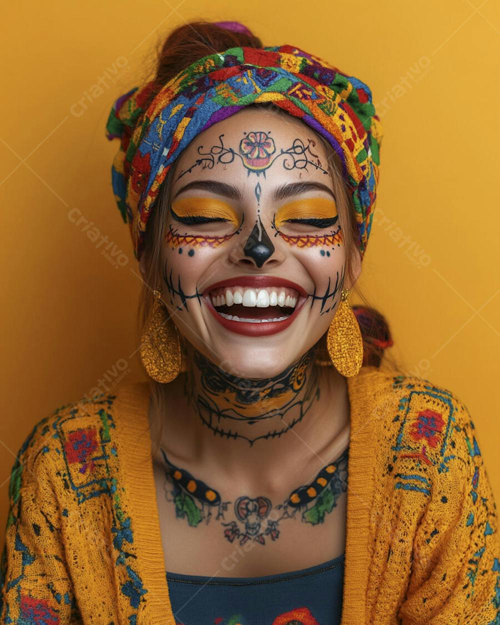 Maquiagem Catrina Mexicana