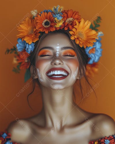 Maquiagem Catrina Mexicana