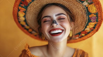 Maquiagem Catrina Mexicana