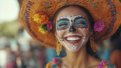 Maquiagem Catrina Mexicana
