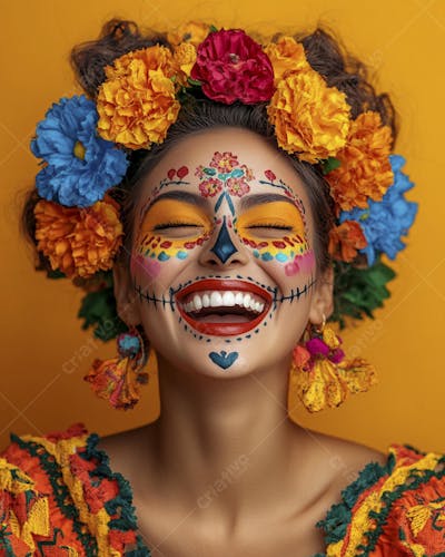 Maquiagem Catrina Mexicana