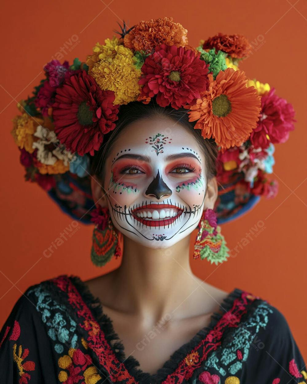 Maquiagem Catrina Mexicana