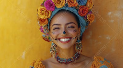 Maquiagem Catrina Mexicana