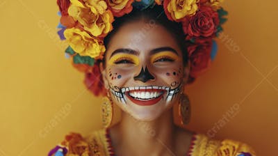 Maquiagem Catrina Mexicana