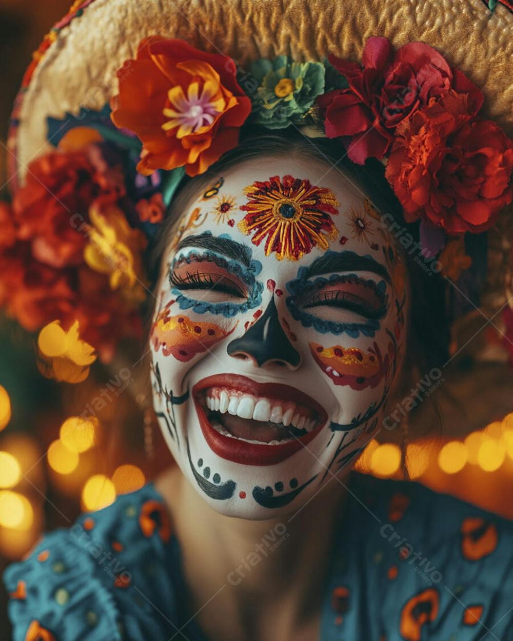 Maquiagem Catrina Mexicana