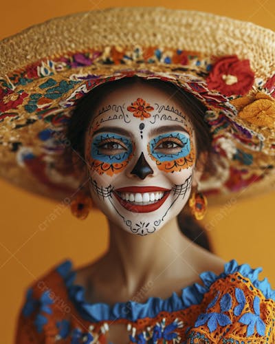 Maquiagem Catrina Mexicana