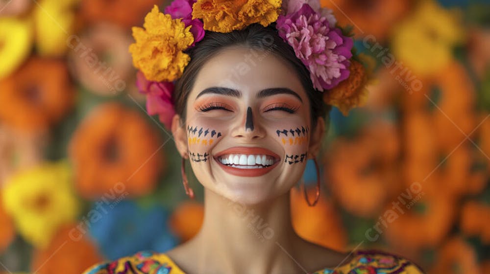 Maquiagem Catrina Mexicana