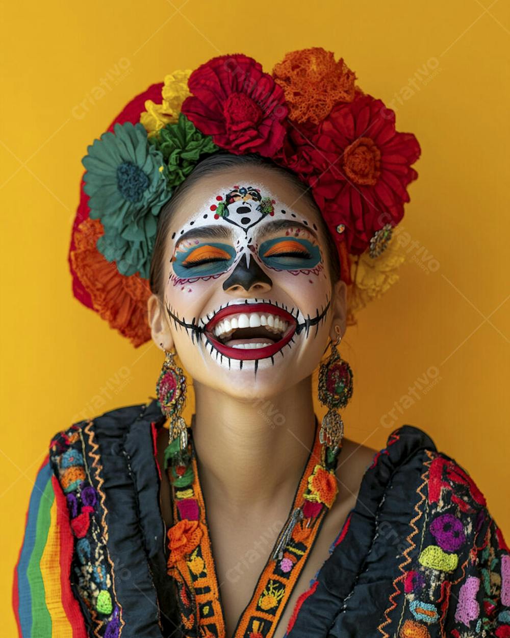 Maquiagem Catrina Mexicana