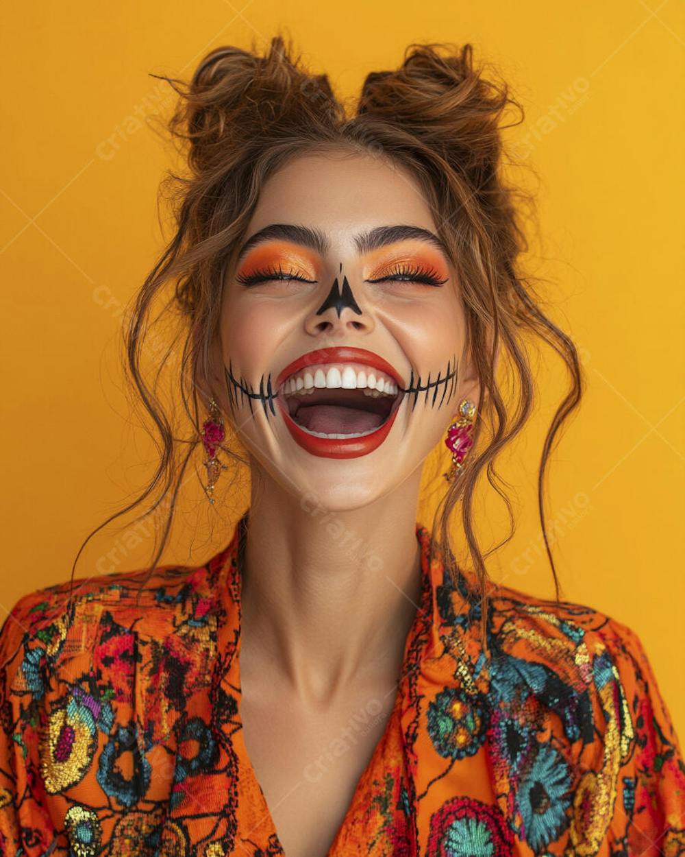 Maquiagem Catrina Mexicana