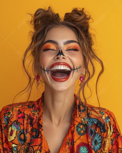 Maquiagem Catrina Mexicana