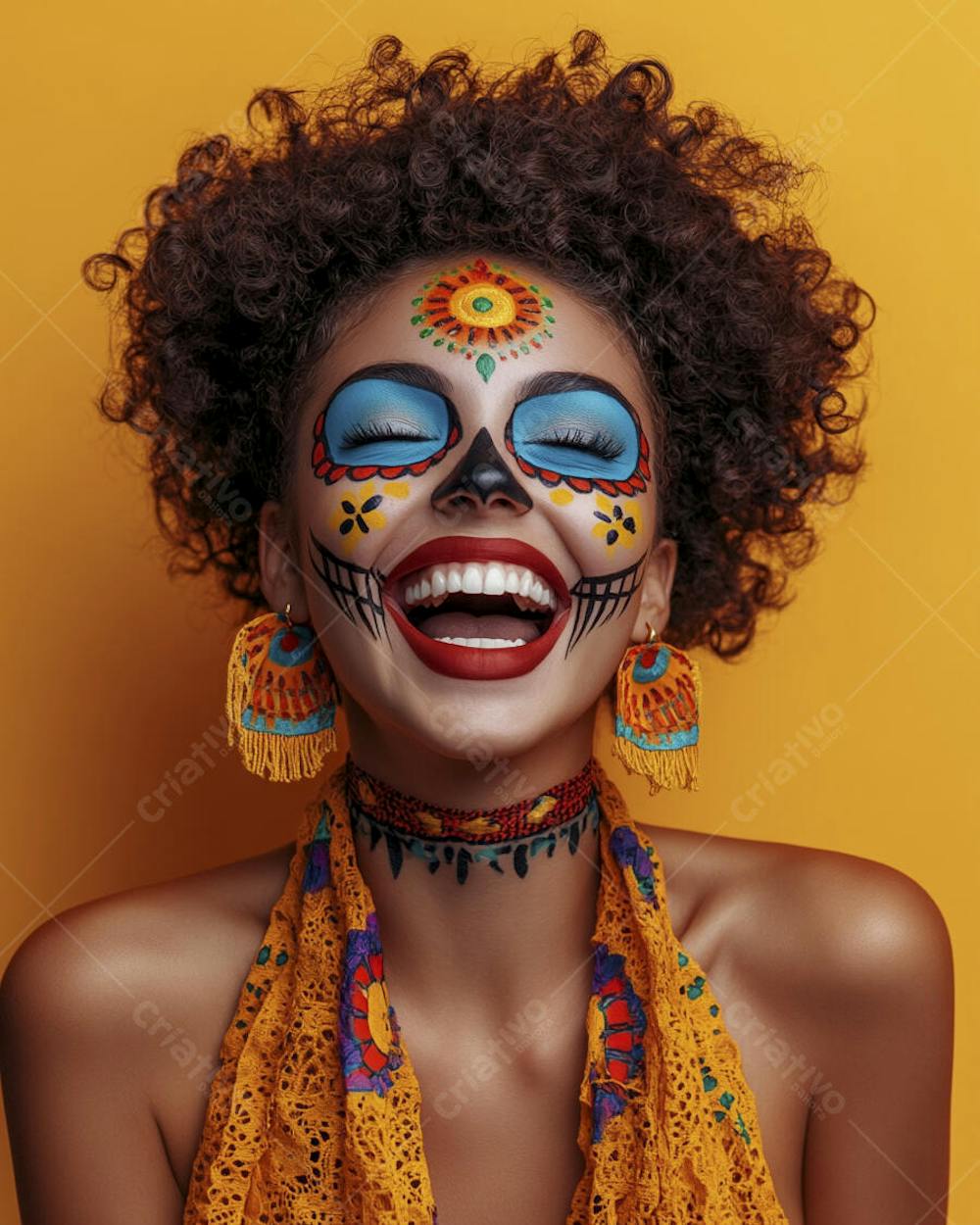 Maquiagem Catrina Mexicana