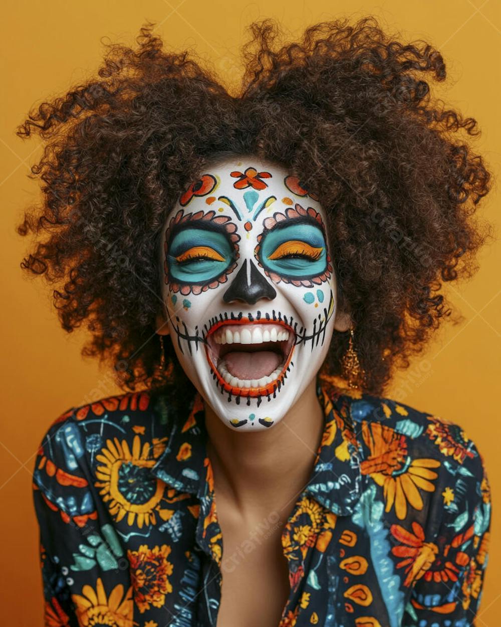 Maquiagem Catrina Mexicana