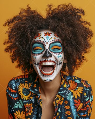 Maquiagem Catrina Mexicana