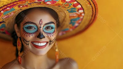 Maquiagem Catrina Mexicana