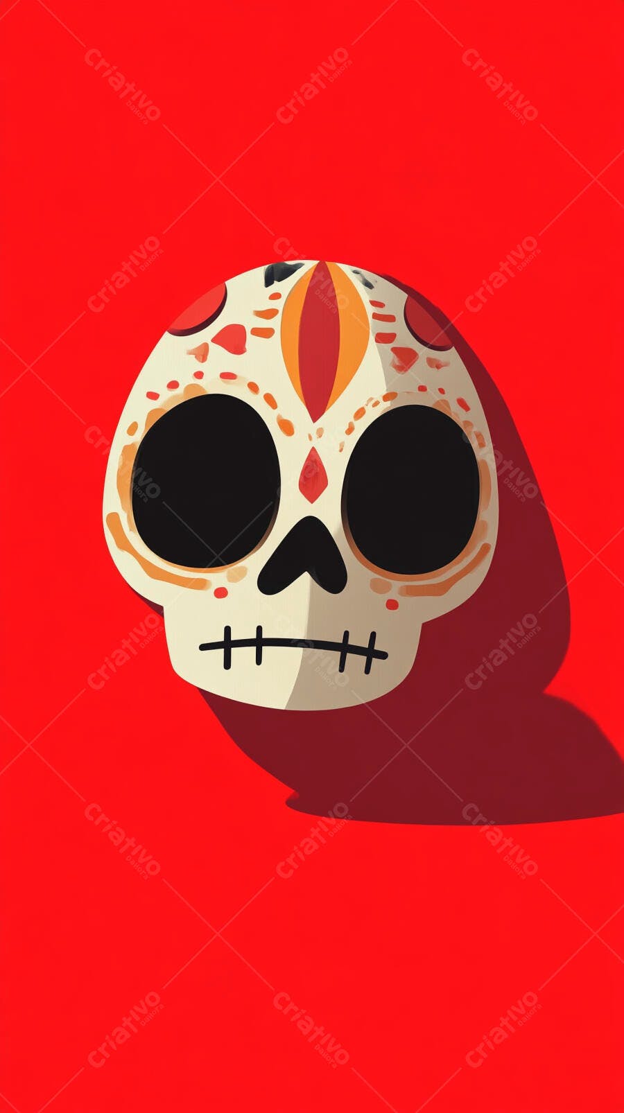 Caveira Mexicana Dia dos Mortos