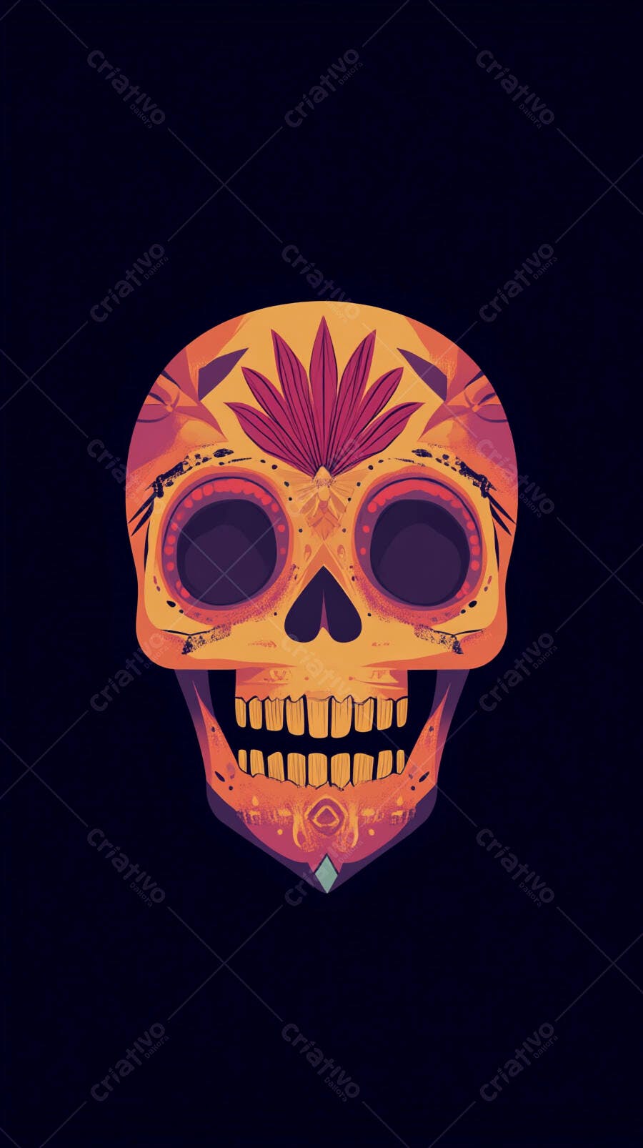 Caveira Mexicana Dia de los Muertos