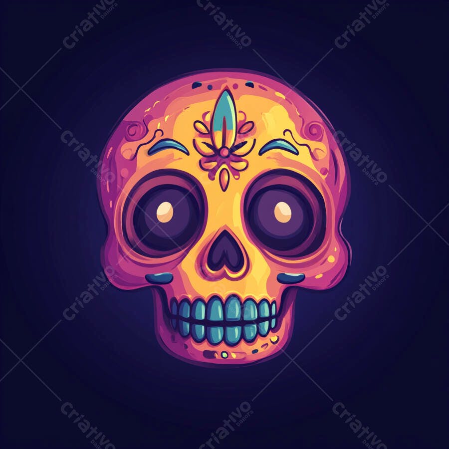 Caveira Mexicana Dia dos Mortos