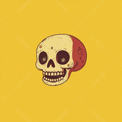 Caveira Mexicana Minimalista