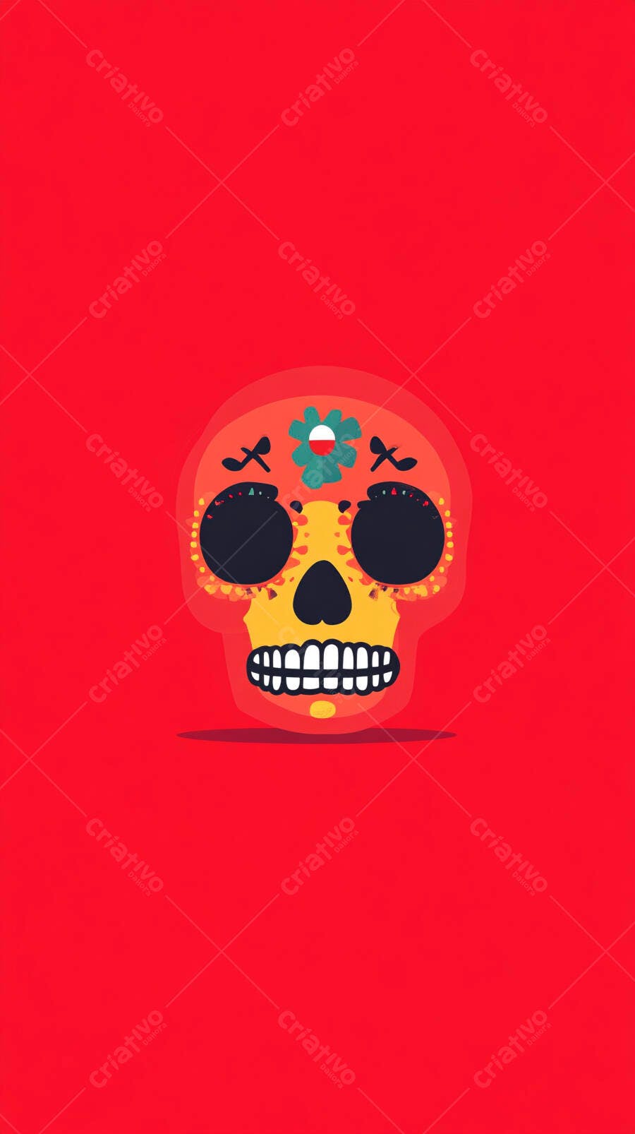 Caveira Mexicana Dia dos Mortos