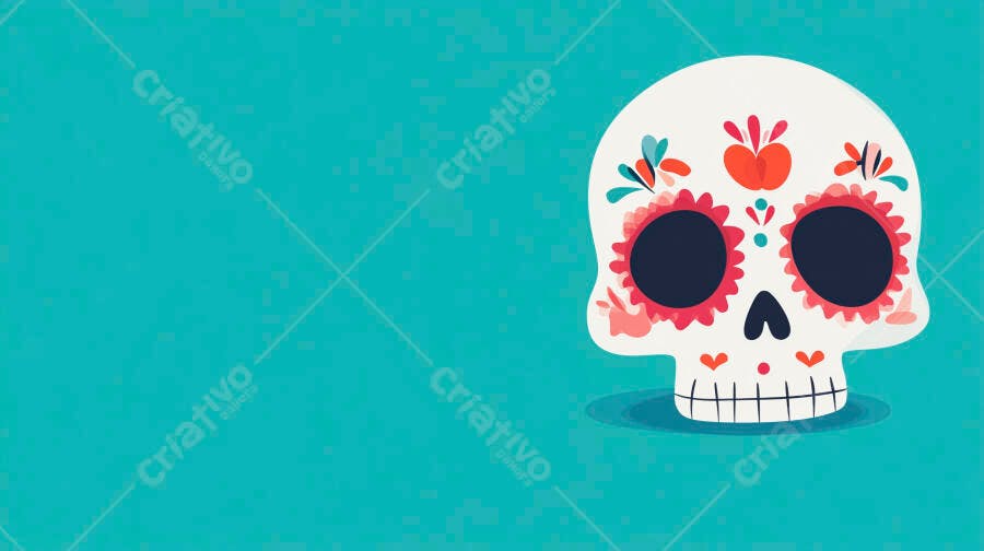 Caveira Mexicana Dia dos Mortos