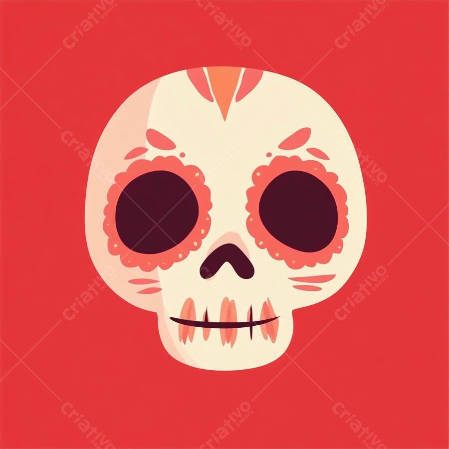 Caveira Mexicana Dia dos Mortos
