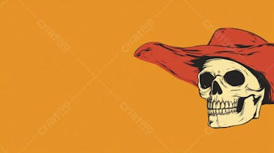 Caveira Mexicana Minimalista
