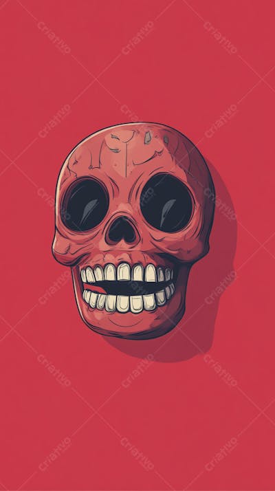 Caveira Mexicana Minimalista