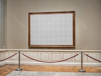 Galeria de Arte Mockup PSD editável