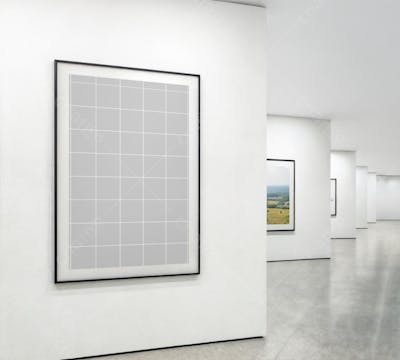 Galeria de Arte Mockup PSD editável