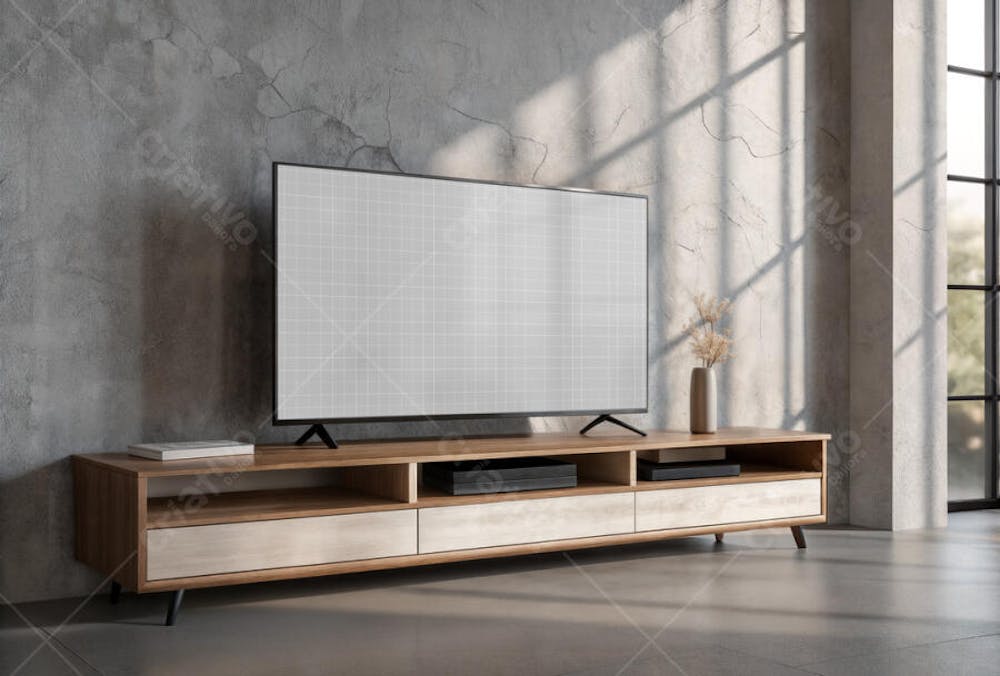Televisão Smart PSD editável Mockup