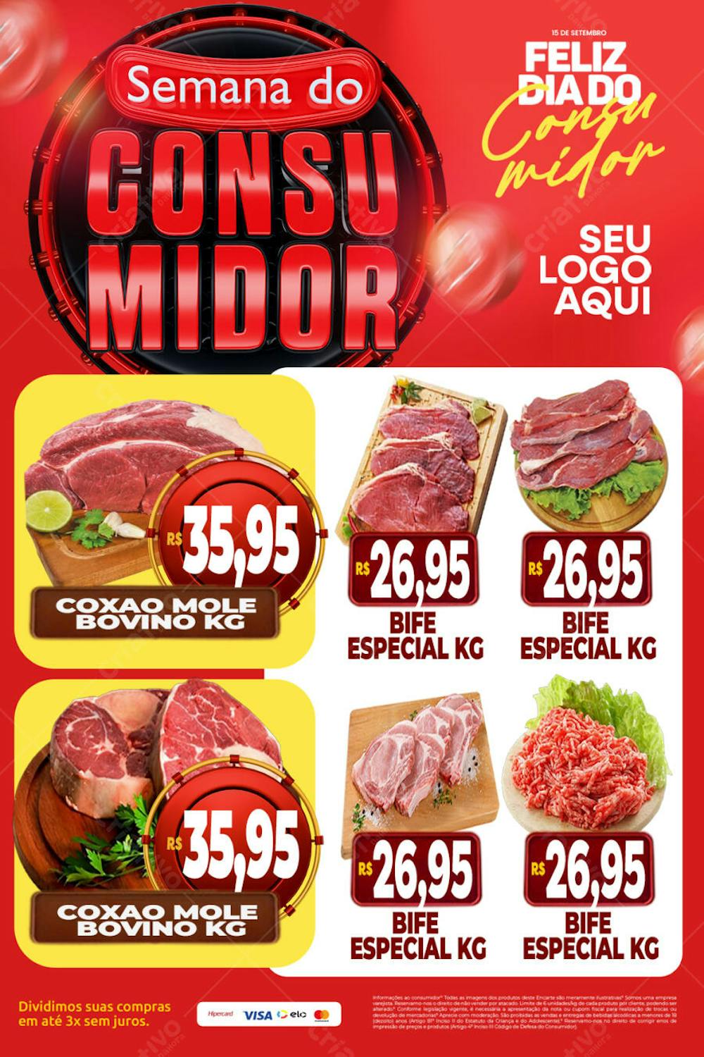 ENCARTE SEMANA DO CONSUMIDOR SELO 3D BANNER