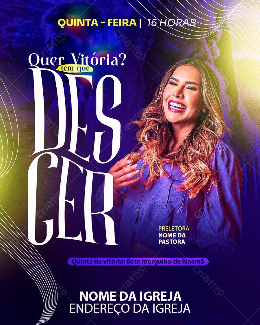 Flyer para Evento Religioso PSD Editável