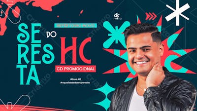 FLYER SERESTA DO HC CAPA YOUTUBE,AGENDA SEMANAL PSD EDITAVEL