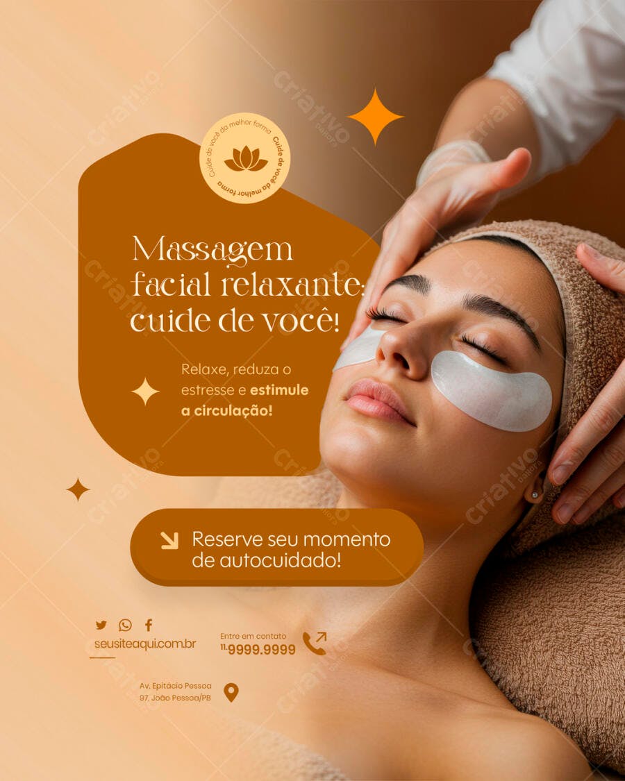 Flyer para Spa Dia da Beleza PSD Editável
