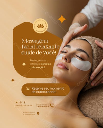 DEPILAÇÃO A LASER CLÍNICA ESTÉTICA CUIDADOS COM A BELEZA DEPILAÇÃO SOCIAL MEDIA EDITAVEL