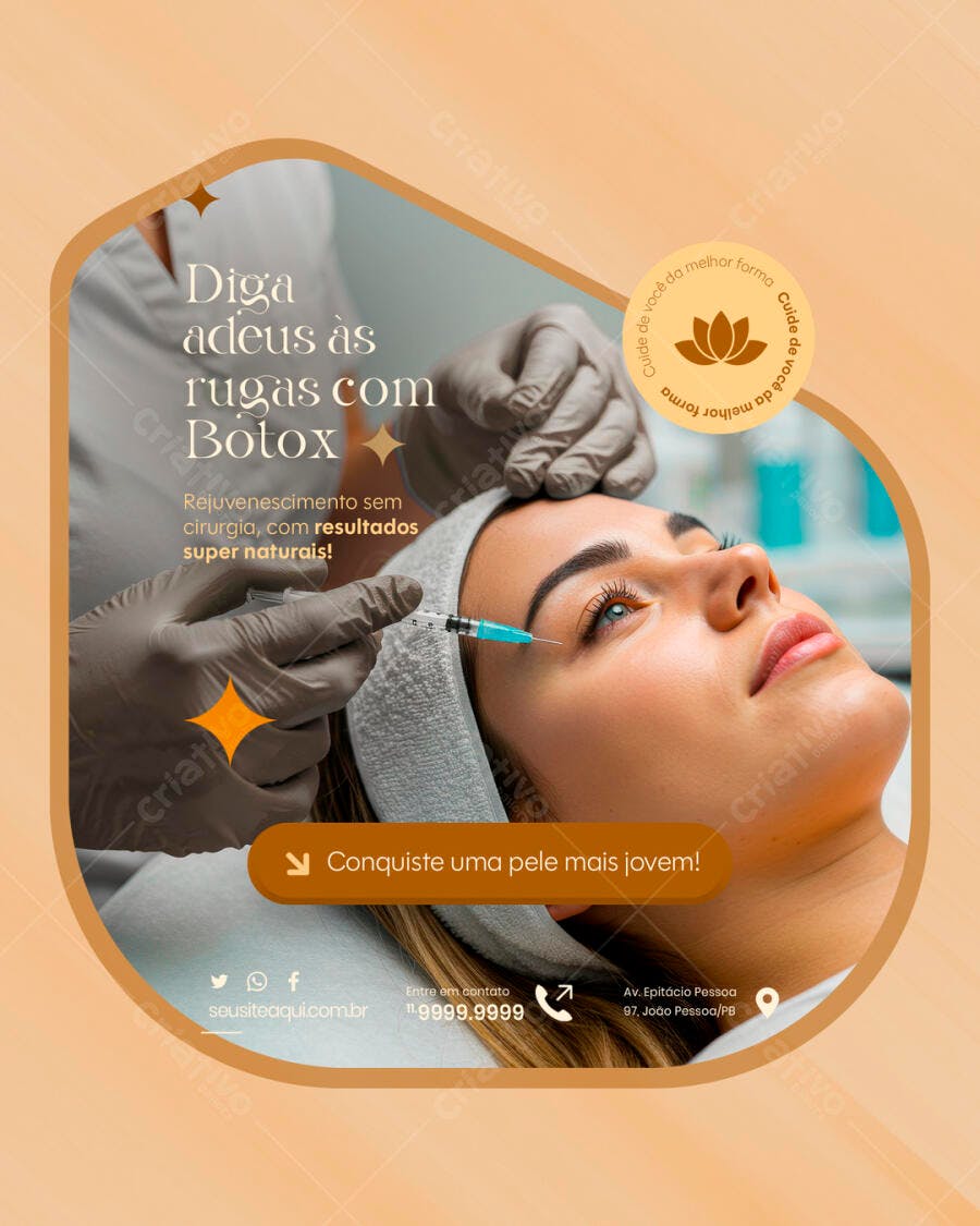 Postagem Botox PSD Editável