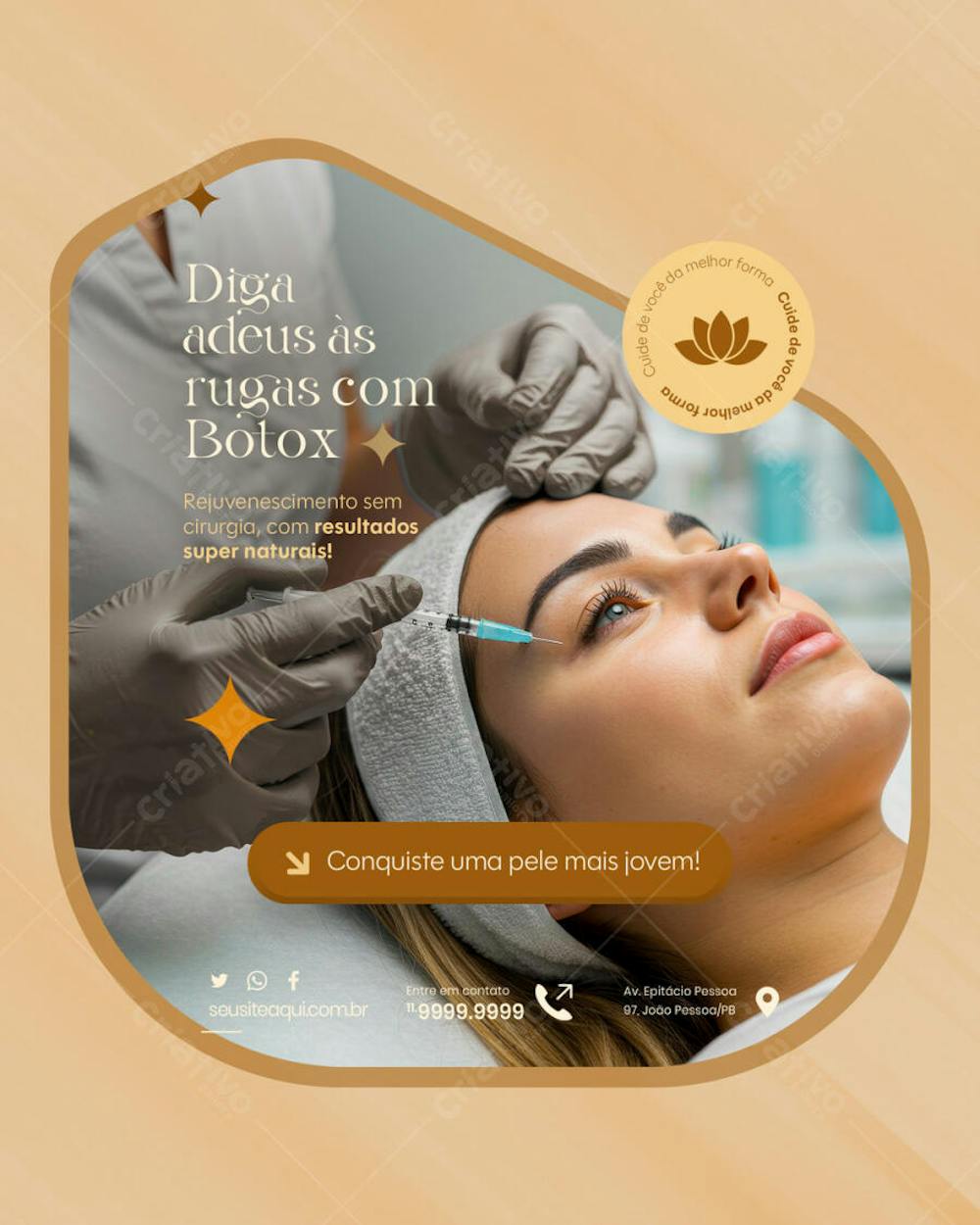 DEPILAÇÃO A LASER CLÍNICA ESTÉTICA CUIDADOS COM A BELEZA DEPILAÇÃO SOCIAL MEDIA EDITAVEL