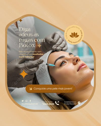 DEPILAÇÃO A LASER CLÍNICA ESTÉTICA CUIDADOS COM A BELEZA DEPILAÇÃO SOCIAL MEDIA EDITAVEL