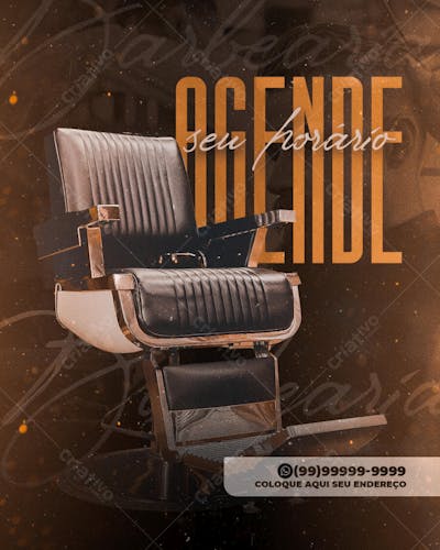 Flyer psd de barbearia barba cabelo e bigode salão de beleza cabelereiro