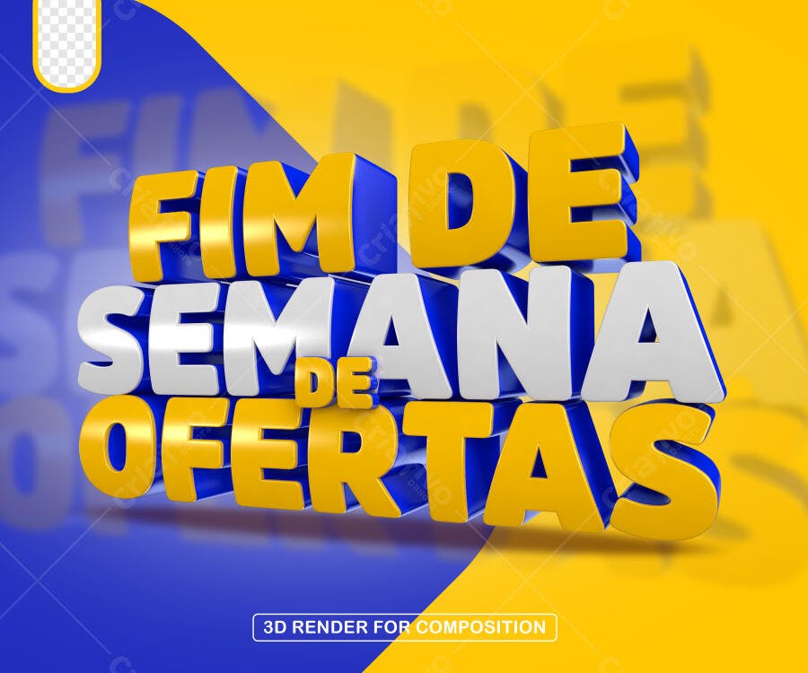 Flyer Fim de Semana de Ofertas PSD Editável