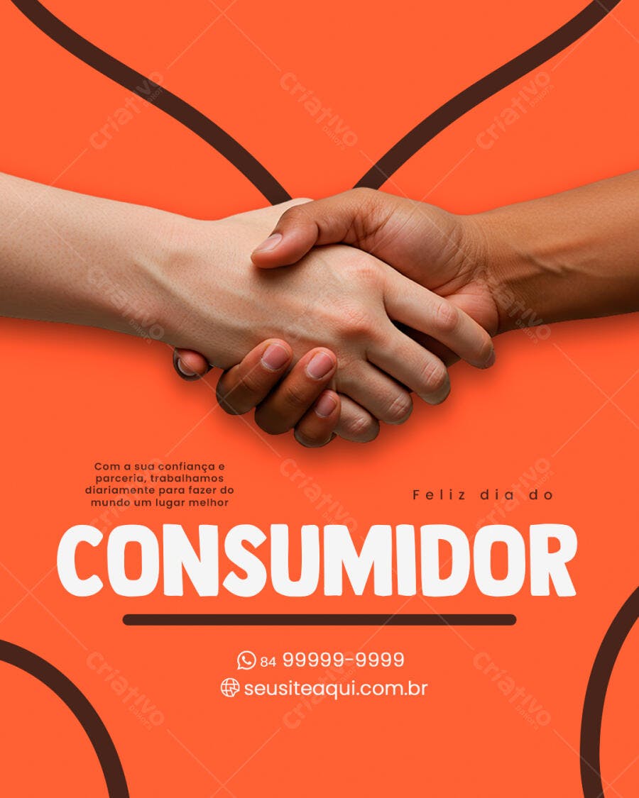 Flyer Dia do Consumidor PSD Editável