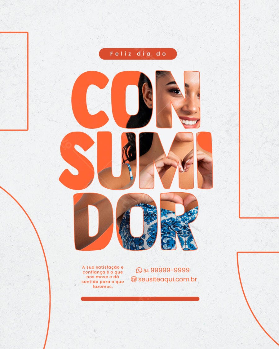 Flyer Dia do Consumidor PSD Editável