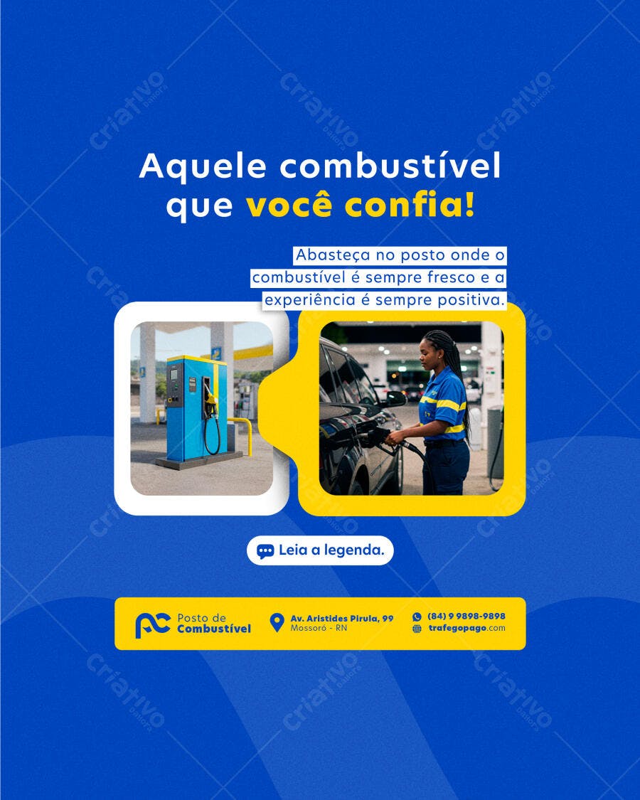 Posto de Gasolina PSD Editável