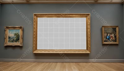 Galeria de Arte Mockup PSD editável