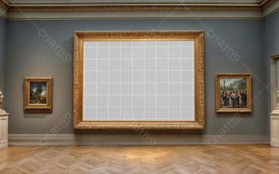 Galeria de Arte Mockup PSD editável