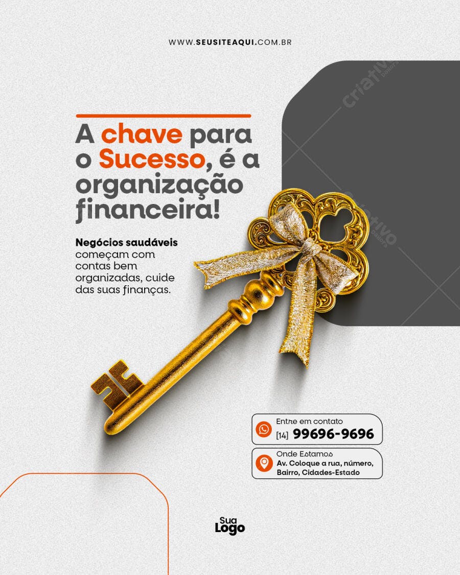 Postagem Instagram Finanças PSD Editável