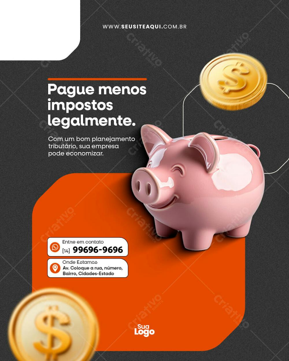 Post Feed Vertical - Contabilidade - Social Media