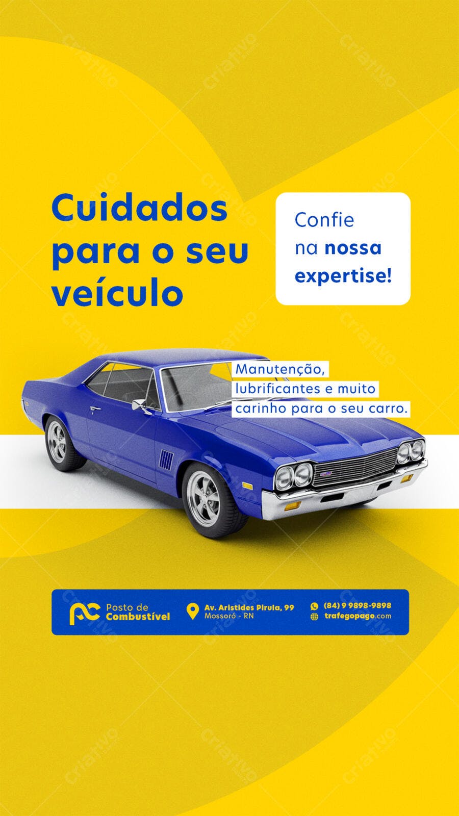 Flyer para Posto de Combustível PSD Editável